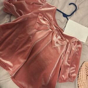 Old Navy Kids Blouse in Pink Velvet